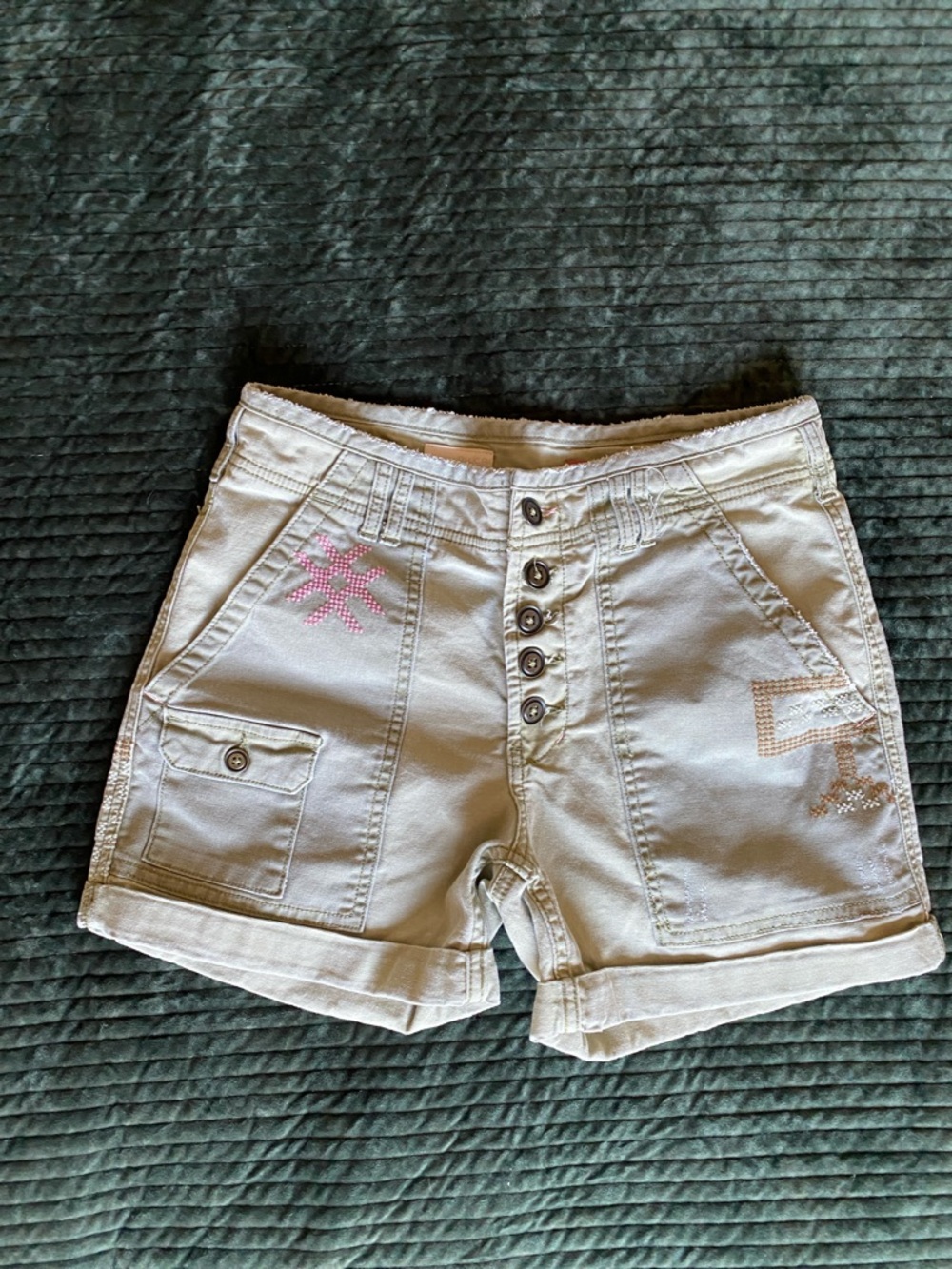 🌼 Pilcro Anthropology Embroidered Shorts